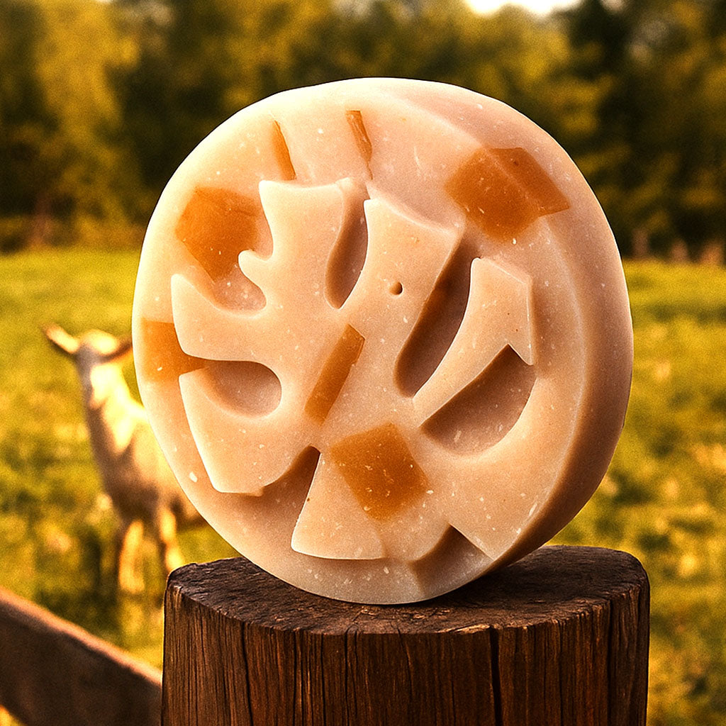 EthoSun Golden Aura Zinc Beauty Bar for Face with Goat Milk