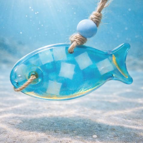 EthoSun Zinc and Glycerin Beauty Bar with ocean sea life design, reef-safe and mineral-based skincare soap bar