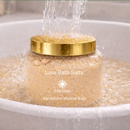 Cobalt Ocean and Sandstone Luxe Mineral Bath Salts 8 oz